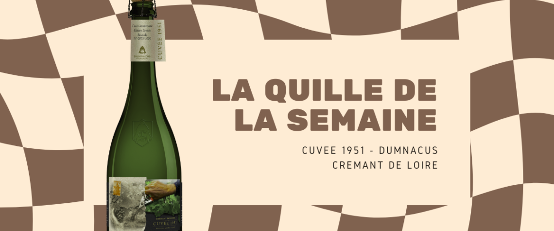 La cuvée 1951 de Dumnacus Vignerons, un Crémant de Loire créé pour célébrer les 75 ans de la cave coopérative.